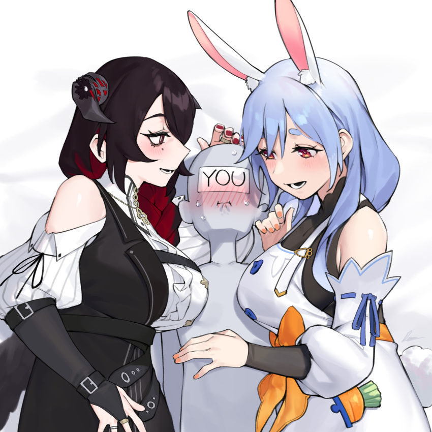 chat fanart pekomama rabbit_girl vtuber