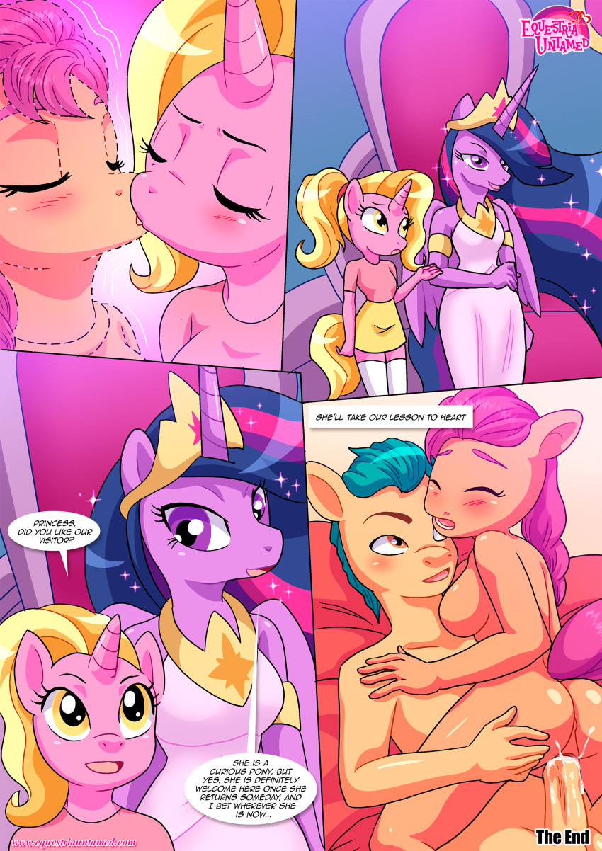 3_girls bbmbbf comic equestria_untamed friendship_is_magic furry furry_only hasbro hitch_trailblazer lesson_for_the_generations luster_dawn_(mlp) my_little_pony my_little_pony:_a_new_generation palcomix sunny_starscout sunny_starscout_(mlp) twilight_sparkle twilight_sparkle_(mlp)