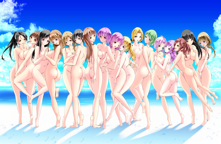 17girls 6+girls alluring ass ayane ayane_(doa) beach big_breasts blonde_female breasts cloud dead_or_alive dead_or_alive_2 dead_or_alive_3 dead_or_alive_4 dead_or_alive_5 dead_or_alive_6 dead_or_alive_xtreme dead_or_alive_xtreme_2 dead_or_alive_xtreme_3 dead_or_alive_xtreme_3_fortune dead_or_alive_xtreme_beach_volleyball dead_or_alive_xtreme_venus_vacation female_only fiona_(doa) helena_douglas hitomi hitomi_(doa) honoka honoka_(doa) human human_only kanna_(doa) kasumi kasumi_(doa) katakeya kokoro kokoro_(doa) lineup luna_(doa) marie_rose medium_breasts misaki_(doa) momiji momiji_(ninja_gaiden) monica_(doa) multiple_girls nagisa_(doa) navel nude nyotengu ocean outside silf silfs sky soles standing tamaki_(doa) tecmo