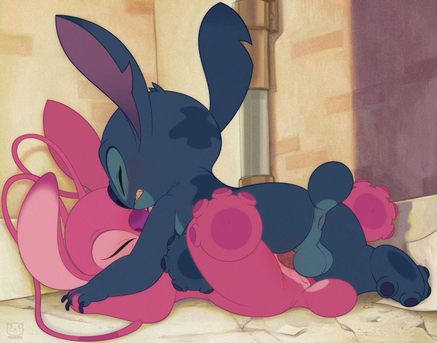 angel_(lilo_and_stitch) disney lilo_and_stitch stitch tricksta