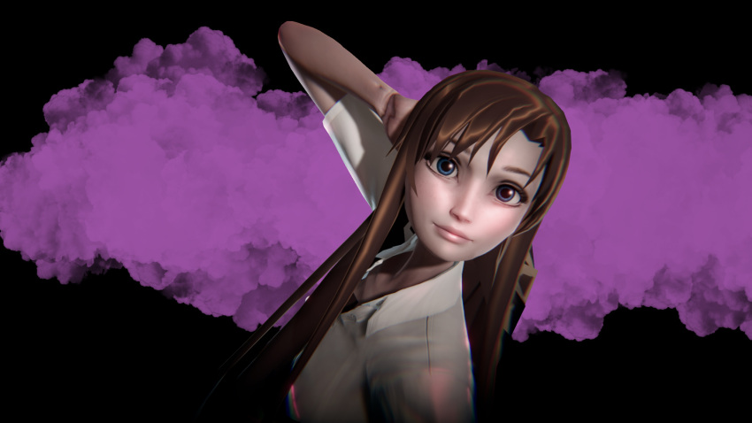 16:9_aspect_ratio 1girl 3d android android_lucy babe blue_eyes brown_hair closed_mouth clothed cute female_focus happy light-skinned_female light_skin long_hair looking_at_viewer open_eyes sexy smile solo_female solo_focus standing teen