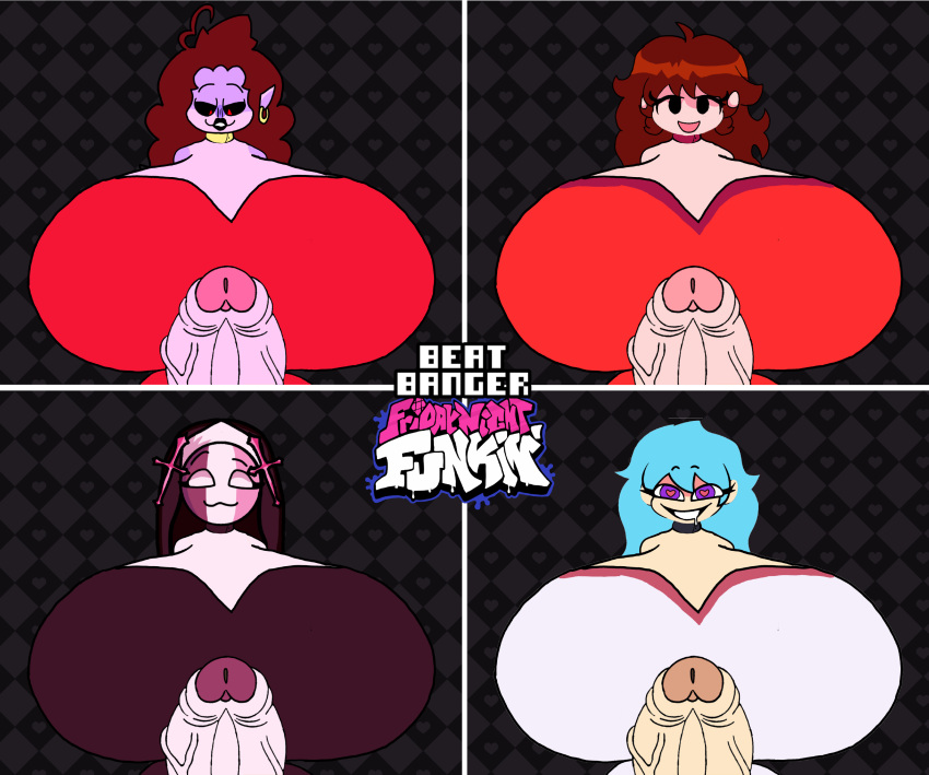 4futas bearalpha_r34_fan beat_banger clothed friday_night_funkin futanari girlfriend_(friday_night_funkin) huge_penis hyper_breasts looking_at_viewer mod mommy_mearest sarvente_(dokki.doodlez) skyblue tagme