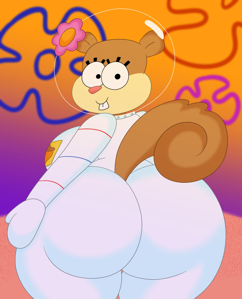 1girl 3barts anthro ass big_ass big_breasts breasts bubble_butt clothing dat_ass diving_suit dumptruck_ass fat_ass female_only furry gigantic_ass helmet huge_ass hyper_ass large_ass looking_at_viewer looking_back nickelodeon ocean sandy_cheeks sea sexy sexy_ass sexy_body sexy_breasts smile smiling_at_viewer spongebob_squarepants squirrel thick_ass thick_thighs underwater voluptuous water wide_hips