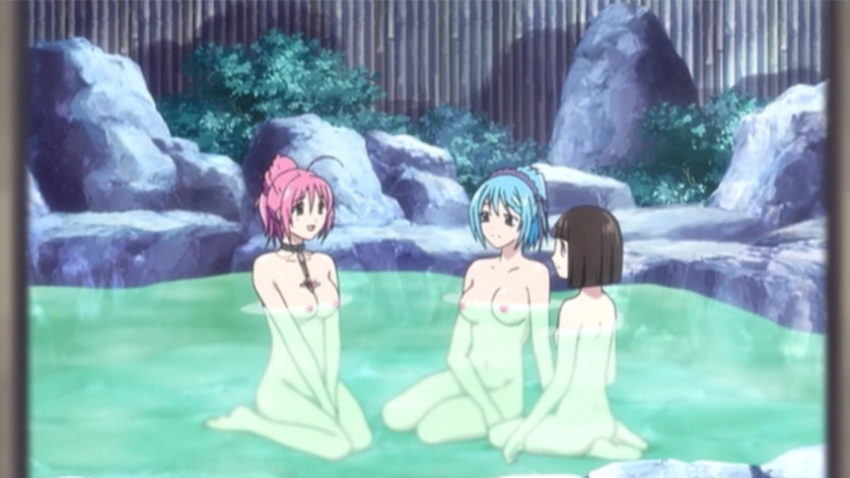 akashiya_moka kurono_kurumu kurumu_kurono moka_akashiya nude nude_female onsen rosario_+_vampire rosario_to_vampire rosario_vampire sendou_yukari yukari_sendo