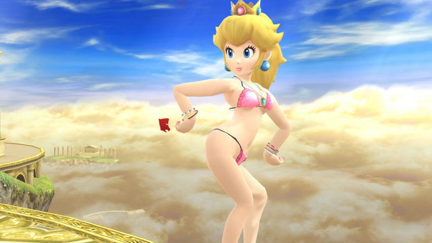 ass belly bikini hanxulz princess_peach