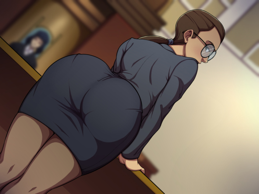 2girls ass ass_focus brown_eyes brown_hair female_only glasses human lazy_tarts maria_medina mature mature_female parody_game patreon patreon_paid patreon_reward somka108 tagme theresa_cook w.i.t.c.h. w.i.t.c.h._hunter