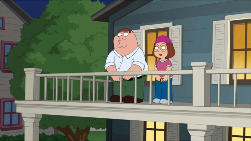 family family_guy full_body guy headgear meg_griffin peter_griffin public tree urination