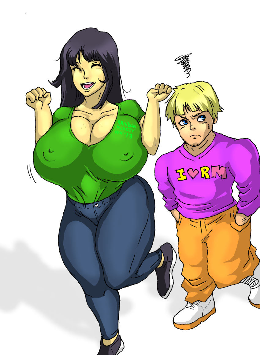 ass big_ass big_breasts breasts codename:_kids_next_door happy jay-marvel kuki_sanban long_hair numbuh_3 pants sweater wide_hips