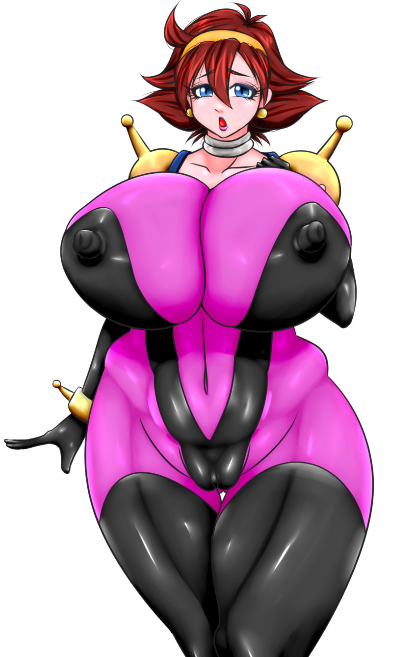 brown_hair g_gundam gigantic_ass gigantic_breasts gundam hourglass_figure rain_mikamura