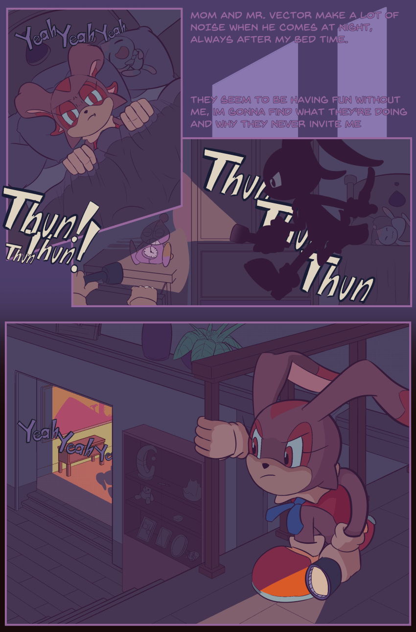 1girl anthro chao cheese_the_chao comic cream_the_rabbit furry nsft rabbit sega sonic_the_hedgehog_(series) tagme