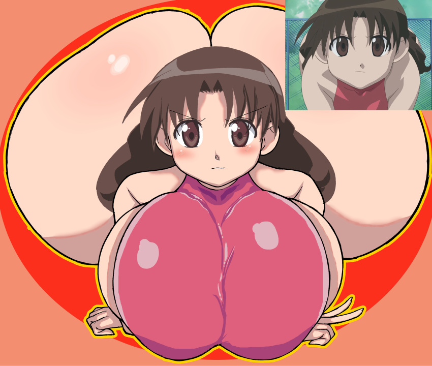 azumanga_daioh big_ass blush female_only thanuki yukari_tanizaki