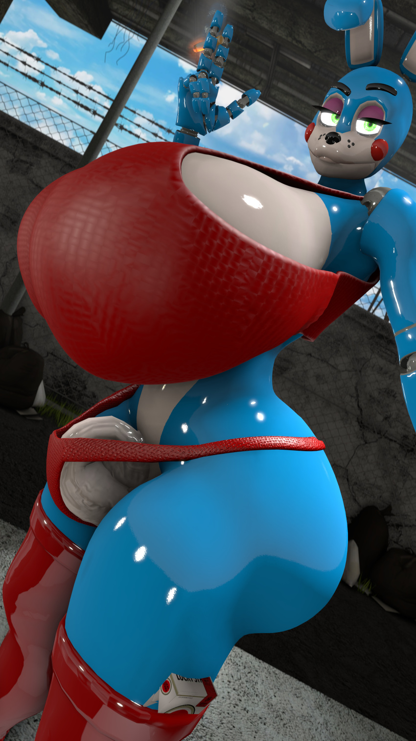 1boy 1futa 3d big_balls bikini cigarette five_nights_at_freddy's futanari heeled_boots huge_cock hyper_breasts hypfutalover looking_at_viewer source_filmmaker tagme toy_bonnie_(fnaf)