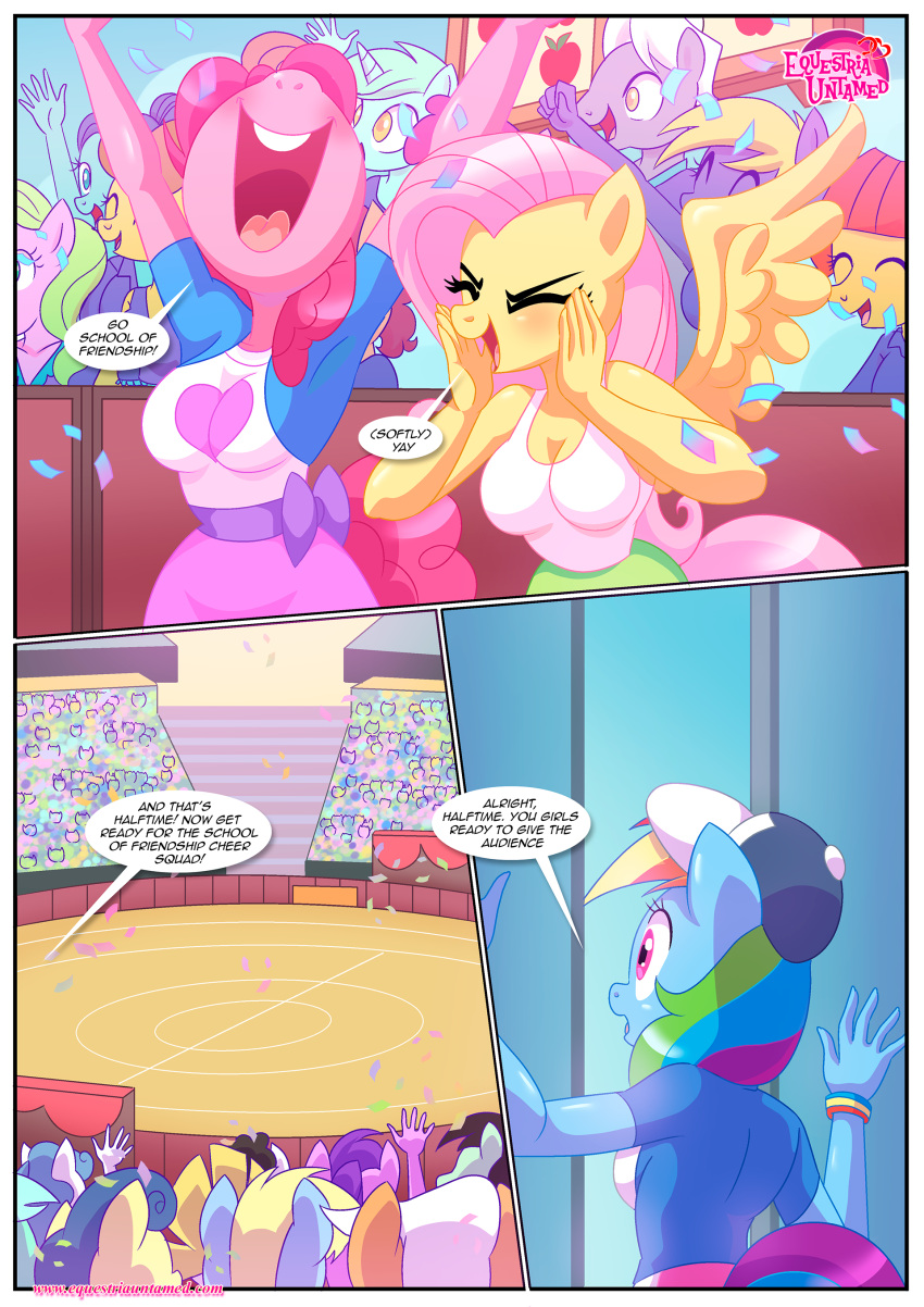 bbmbbf comic equestria_untamed extra_cheer_practice_(comic) fluttershy fluttershy_(mlp) friendship_is_magic furry hasbro lyra_heartstrings lyra_heartstrings_(mlp) mlp mlp:fim mlp:g4 mlp_g4 mlpg4 my_little_pony my_little_pony:_friendship_is_magic my_little_pony_friendship_is_magic my_little_pony_generation_4 palcomix pinkie_pie pinkie_pie_(mlp) rainbow_dash rainbow_dash_(mlp)