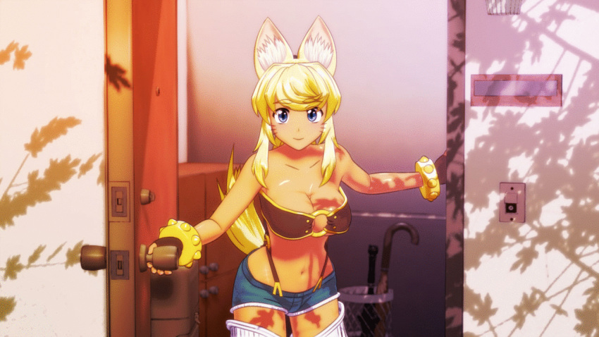 1girl 3d female neko seismic ōkami_shōjo_to_issho