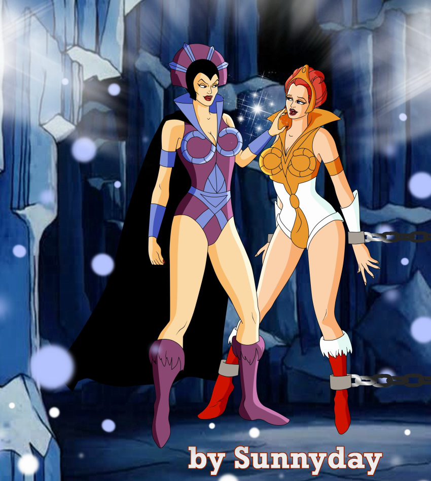 2girls evil-lyn he-man_and_the_masters_of_the_universe masters_of_the_universe sunnyday teela yuri