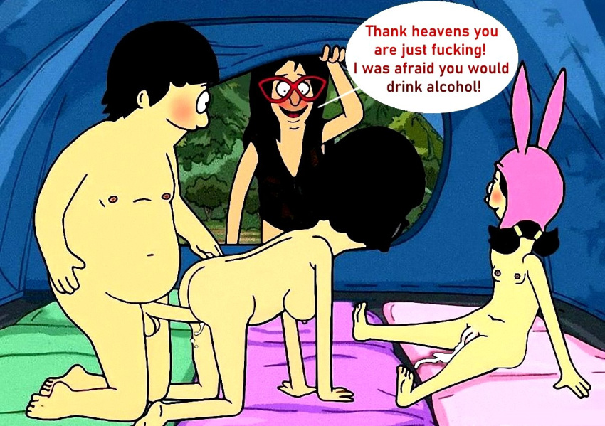 bob's_burgers brother_and_sister gene_belcher incest linda_belcher louise_belcher nude tina_belcher uso_(artist)