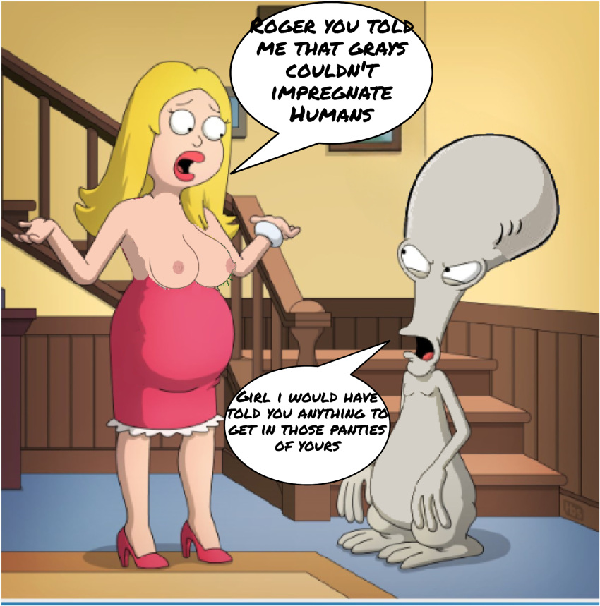 american_dad francine_smith impregnate roger_(american_dad)