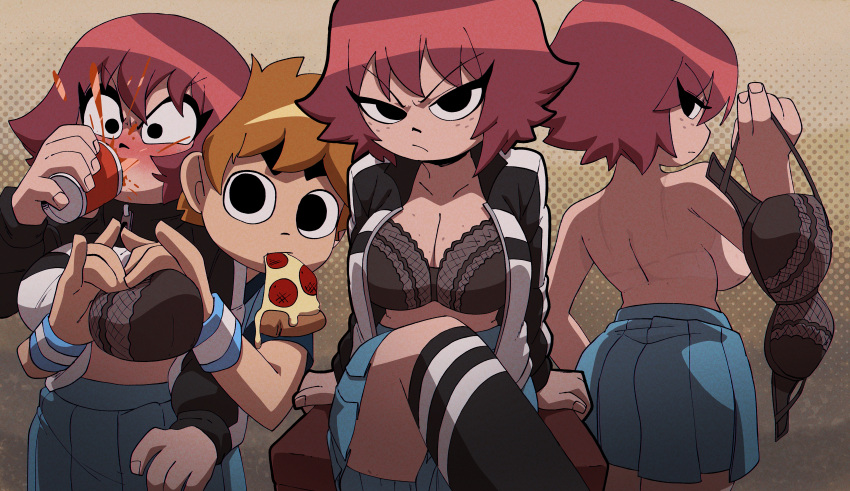 1boy 1boy1girl 1female 1girl 1girls 1male already_uploaded bra breasts coolerinker inker_comics inkershike kim_pine male scott_pilgrim scott_w_pilgrim