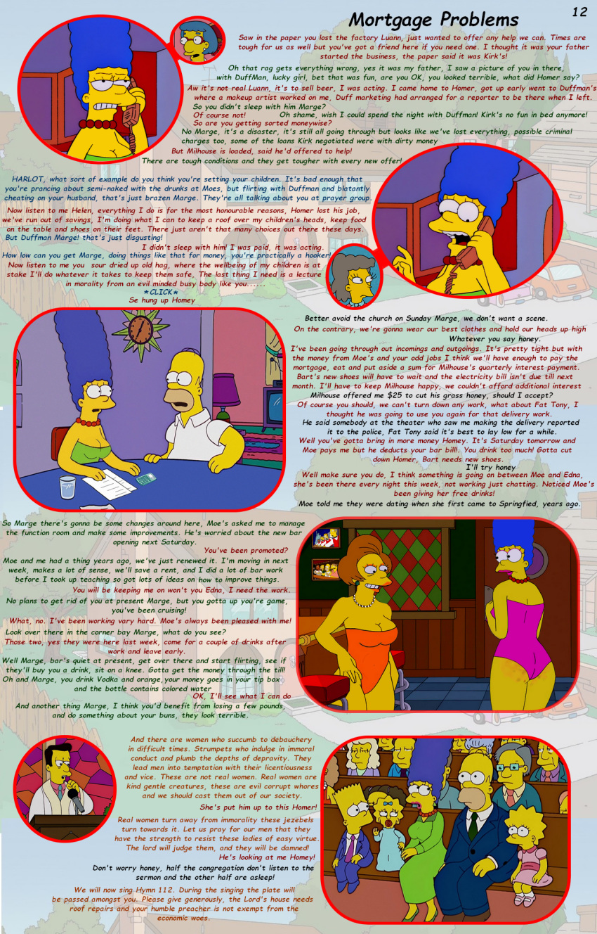 bart_simpson helen_lovejoy homer_simpson lisa_simpson luann_van_houten maggie_simpson marge_simpson the_simpsons timothy_lovejoy