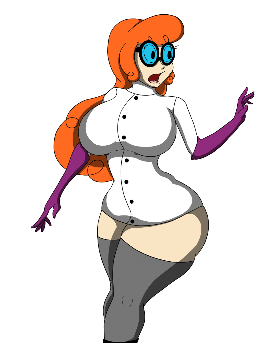 1girl big_breasts breasts dexter dexter's_laboratory dextra female_only genderswap huge_breasts solo_female tomkat96