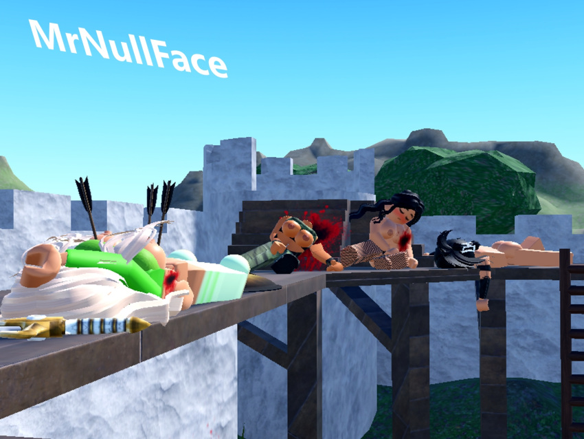 battle blonde_hair blood blood_stain bloody brunette dead fight fighter fighting fighting_over_boy fighting_ring fighting_stance genderswap group kill killed killing knocked_out magic medival null passed_out roblox roblox_avatar roblox_game roblox_studio robloxian sex_fight sexfight sword sword_fight torture war wrestler wrestling