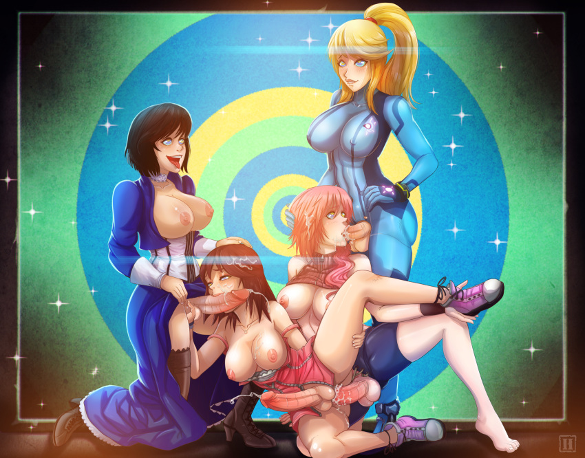 big_breasts bioshock bioshock_infinite breasts crossover cum elizabeth fellatio final_fantasy final_fantasy_xiii futanari happy_trance hmage hypnotic_screen intersex kaa_eyes kairi kingdom_hearts lightning_farron metroid mind_control nipples oral samus_aran zero_suit