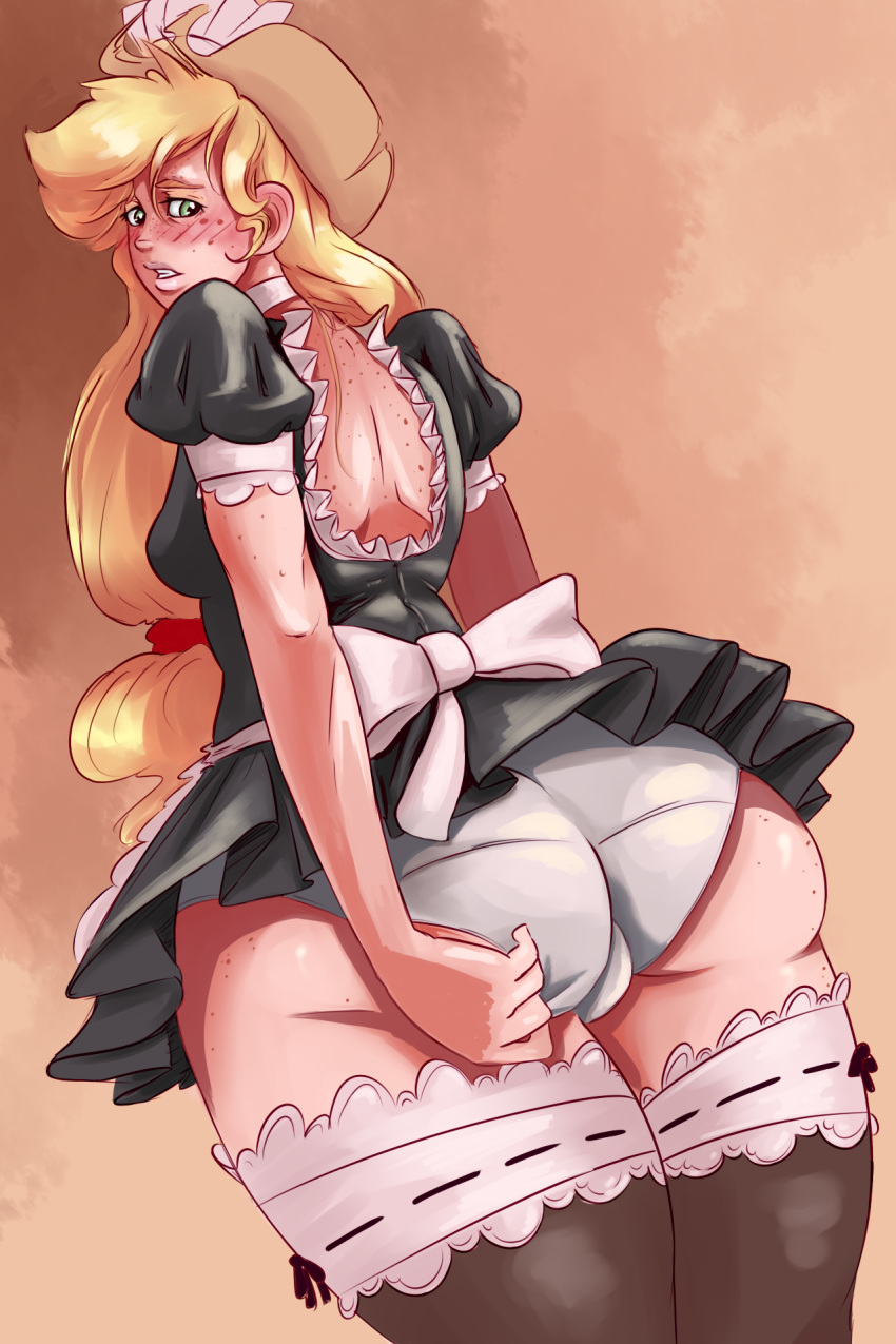 apple_jack ass big_ass huge_ass large_ass maid maid_uniform my_little_pony panties sundown