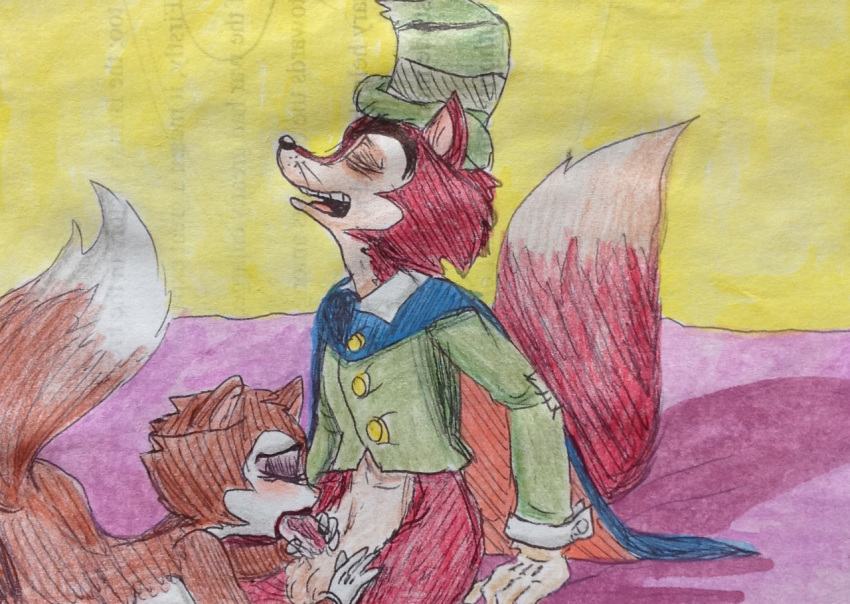 disney fellatio honest_john j._worthington_foulfellow oral original_character pinocchio puku83 roxanne roxanne_(puku83)