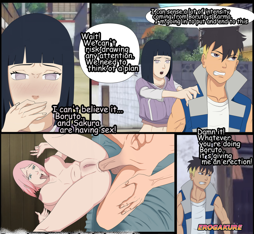 1boy1girl anal anal_sex boruto:_naruto_next_generations boruto_uzumaki cheating cheating_wife dialogue dialogue_box erogakure hinata_hyuuga hinata_hyuuga kawaki milf milf naruto naruto_(series) piledriver piledriver_position sakura_haruno sakura_haruno straight straight_sex uzumaki_boruto