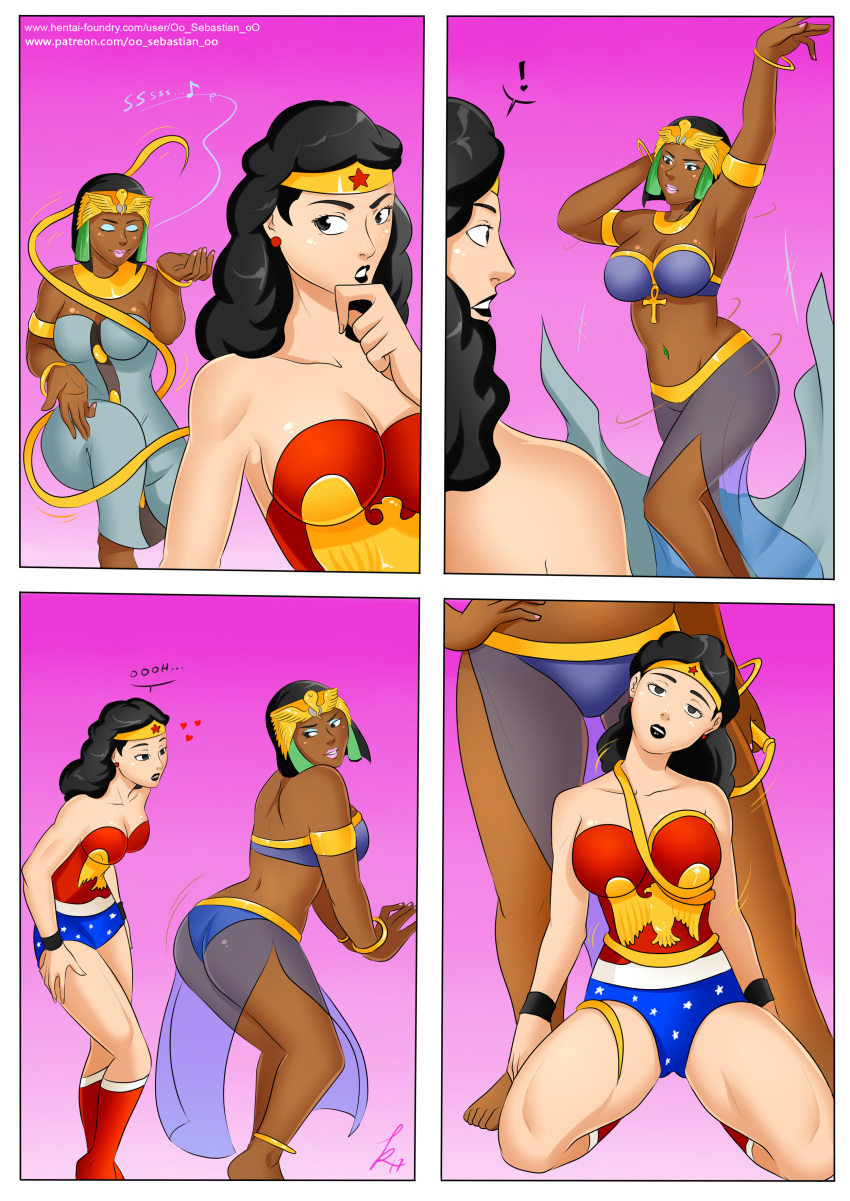 ass big_ass big_breasts breasts cleavage cleopatra comic dark_skin dc_comics diana_prince egyptian hypnotic_ass hypnotic_audio hypnotic_dance hypnotic_music justice_league mind_control oo_sebastian_oo twerking wonder_woman wonder_woman_(series)