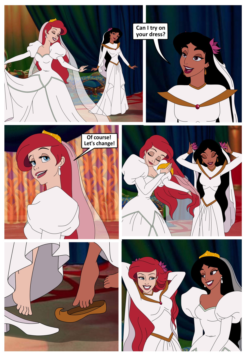 aladdin_(series) disney disney_princess princess_ariel princess_jasmine the_little_mermaid