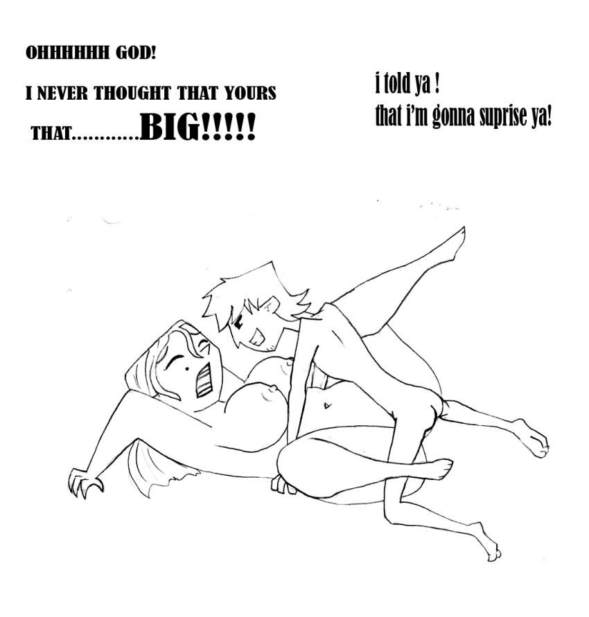 1boy 1girl cartoon_network harold_(tdi) leshawna_(tdi) monochrome total_drama_island vaginal