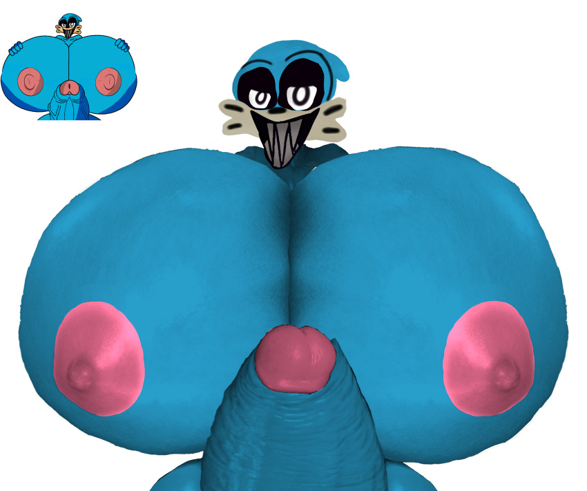 1futa 3d animatronic bearfan7634 blue_skin dave_and_bambi_mod friday_night_funkin futanari huge_penis hyper_breasts hypfutalover looking_at_viewer pink_nipples pink_tip rape_face reference_image sart_producer_(character) sarty_mommy spooky tagme