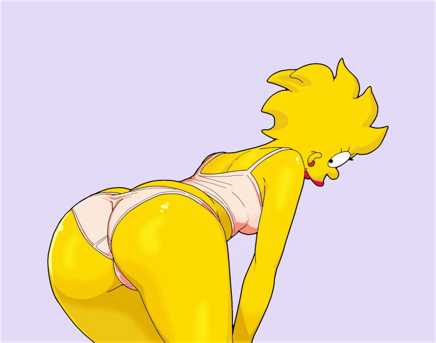 Xbooru ass crop top evilweazel artist lipstick lisa simpson  