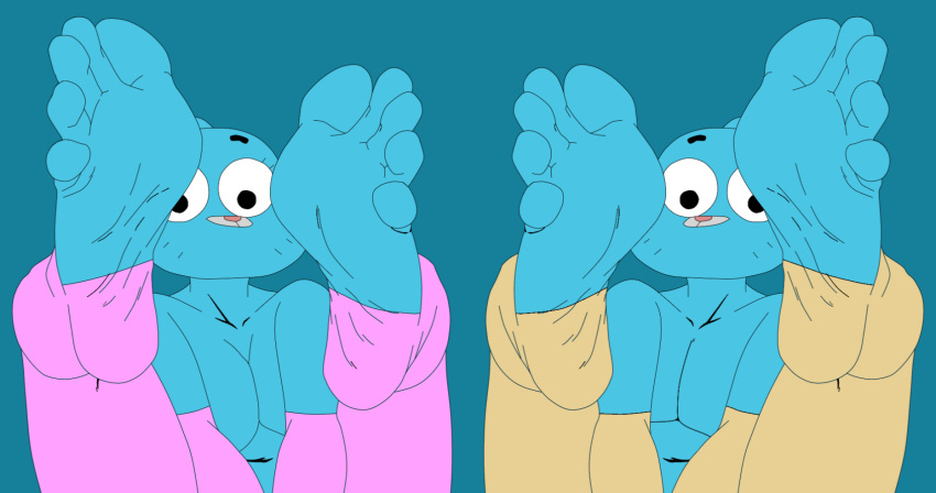 1boy 1girl 5_toes blue_fur breasts cartoon_network cat catboy cute_feet cyborg-steve delicious_feet delicious_soles duo edited feet feet_up felid feline felis femboy foot_focus foot_tease fuckboy furry gumball_watterson happy humanoid_feet inviting legs_apart legs_held_open legs_spread legs_up male mother_&_son nicole_watterson presenting_feet sexy_feet sexy_soles soles tasty_feet tasty_soles teasing_with_feet the_amazing_world_of_gumball toeless_footwear toeless_legwear toeless_socks toes twink yaoi