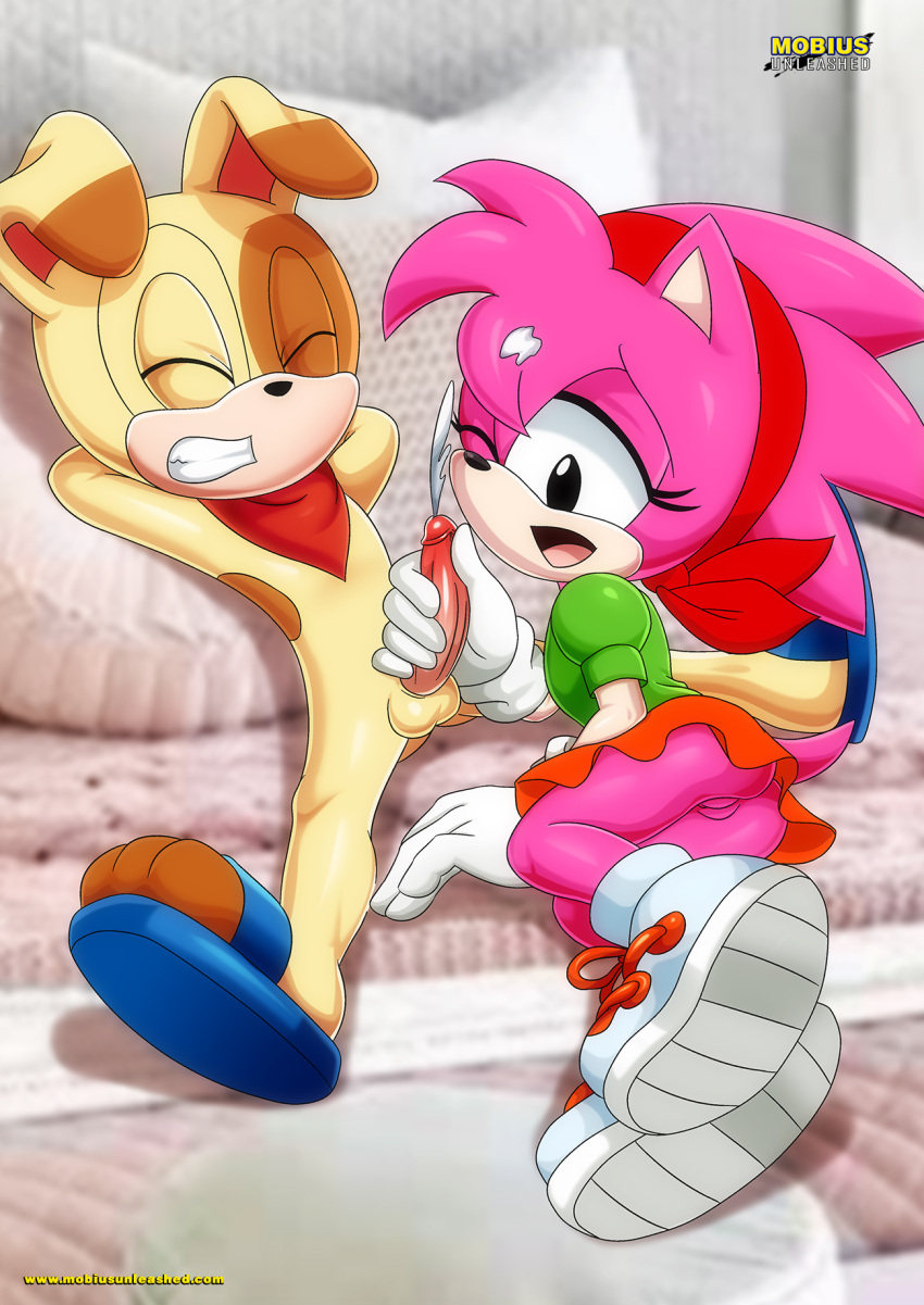 1boy 1girl amy_rose archie_comics bbmbbf ben_muttski cum handjob male/female mobius_unleashed palcomix sega sonic_(series) sonic_the_hedgehog_(series)