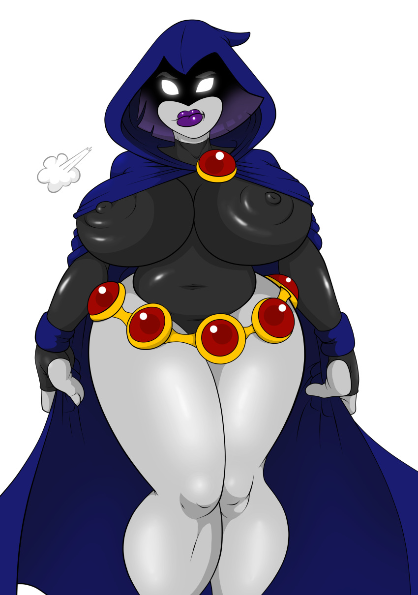 big_breasts breasts cricket-inc dc dcau erect_nipples female nipples raven_(dc) solo teen_titans thegeckodemon