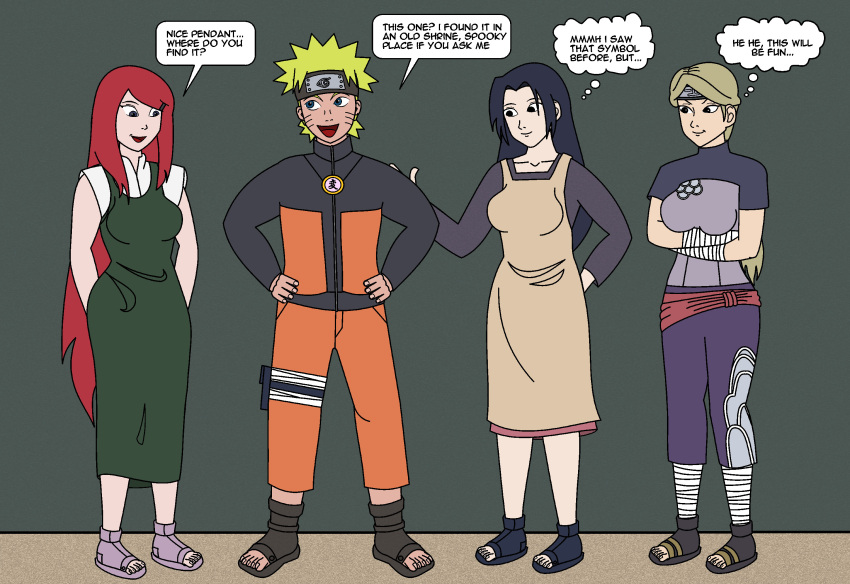 4girls genderswap kushina_uzumaki mikoto_uchiha naruko naruto naruto_uzumaki nii_yugito overlordofnobodies