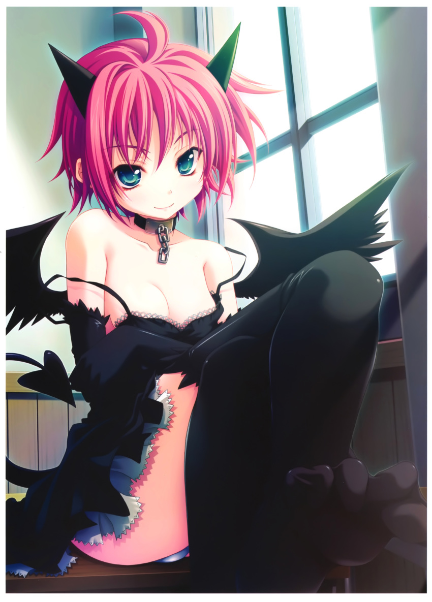 :) anime cute hentai looking_at_viewer my_imouto_koakuma_na_a_cup my_imouto_koakuma_na_a_kappu smile strap_slip utsumi_miyu