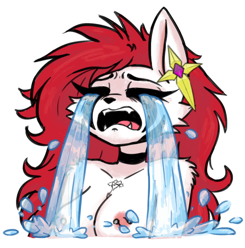 1girl 1girl 1girls anthro areola areola bad_bitch big_breasts big_breasts big_ears big_eyelashes bitch black_lips black_markings black_sclera breasts busty_female cat_ears cat_girl catgirl chocker cleavage colored cross_earrings crying crying_with_eyes_closed cute digital_media_(artwork) earring fanart felid feline felis female_anthro female_focus female_furry female_only fur furry furry_female furry_only golden_earrings goth goth_furry goth_girl heart infie infie_(snfw) lips long_hair mammal marking markings markings_on_face mature mature_female naked_female necrolourian_(species) nipple_piercing nipples no_ai non-human nose nsfw nude oc open_mouth original original_character piercing pink_areola pink_areolae pink_nipples red_eyes red_hair red_long_hair redhead redhead_female redheaded_female slut snfw snfw_(artist) solo_female sticker symbol symbol_on_chest tattoo tattoo_on_chest tears teeth thinking tongue white_fur white_skin whore xelfaye