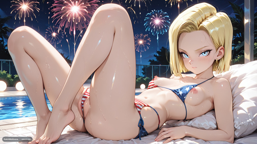 android android_18 blonde_hair dragon_ball_super dragon_ball_z sexy