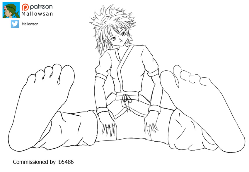 drawing feet hunter_x_hunter machi mallowsan soles