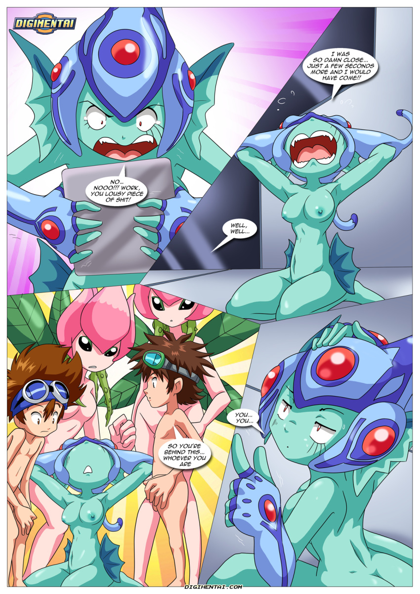 comic digihentai digimon digital_lovers_(comic) lillymon mikey_kudo nude palcomix ranamon tai_kamiya taiki_kudou