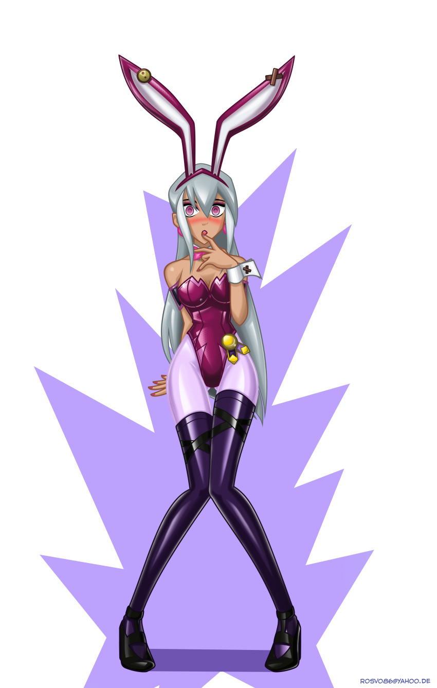 ben_10 big_breasts breasts bunny_ears bunny_girl bunnysuit charmcaster cleavage female mind_control rosvo solo