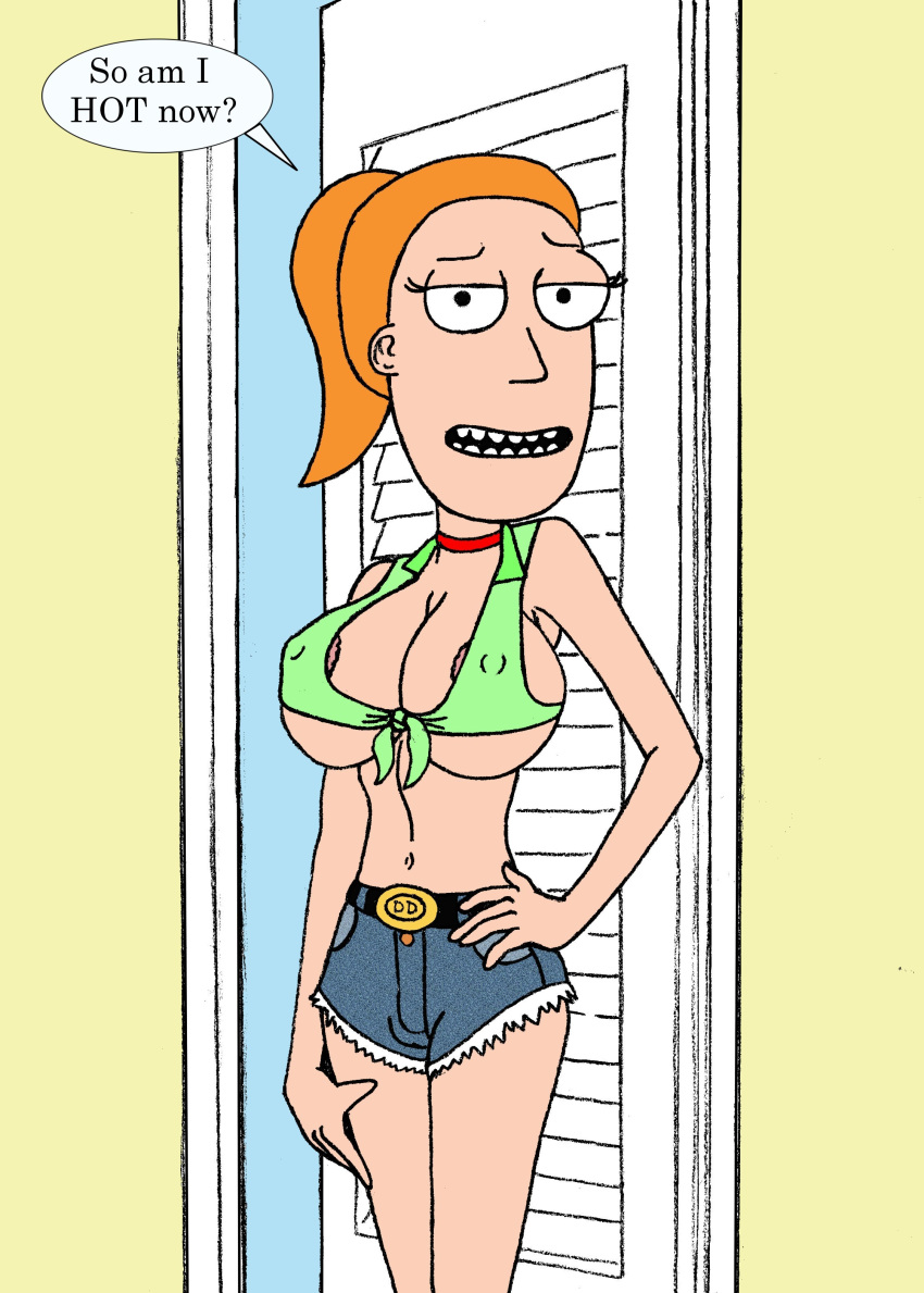 big_breasts daisy_dukes halter_top rick_and_morty sbb summer_smith