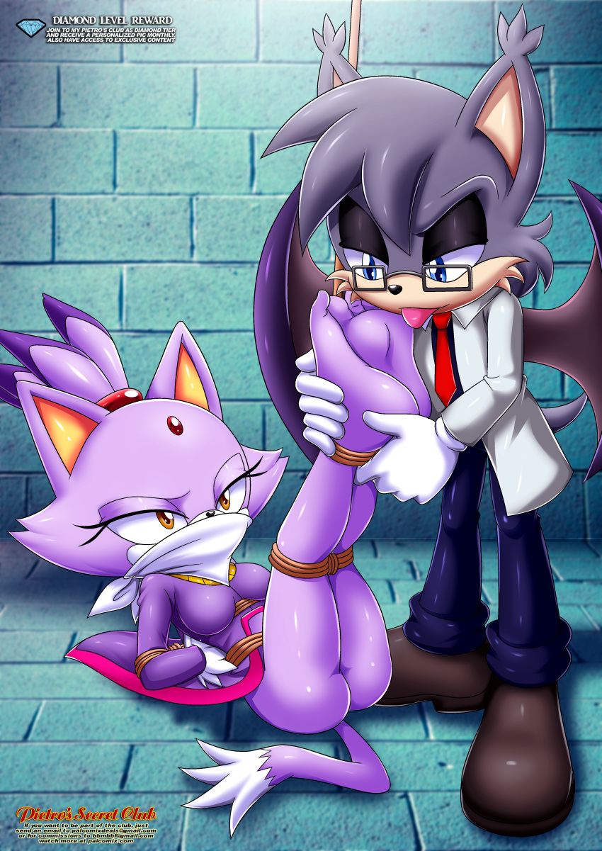 bbmbbf blaze_the_cat bondage foot_fetish full_body licking_feet mobius_unleashed palcomix pietro's_secret_club sega sonic_(series) sonic_the_hedgehog_(series)