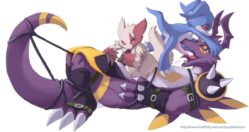 digimon pokemon purplekecleon veemon zangoose