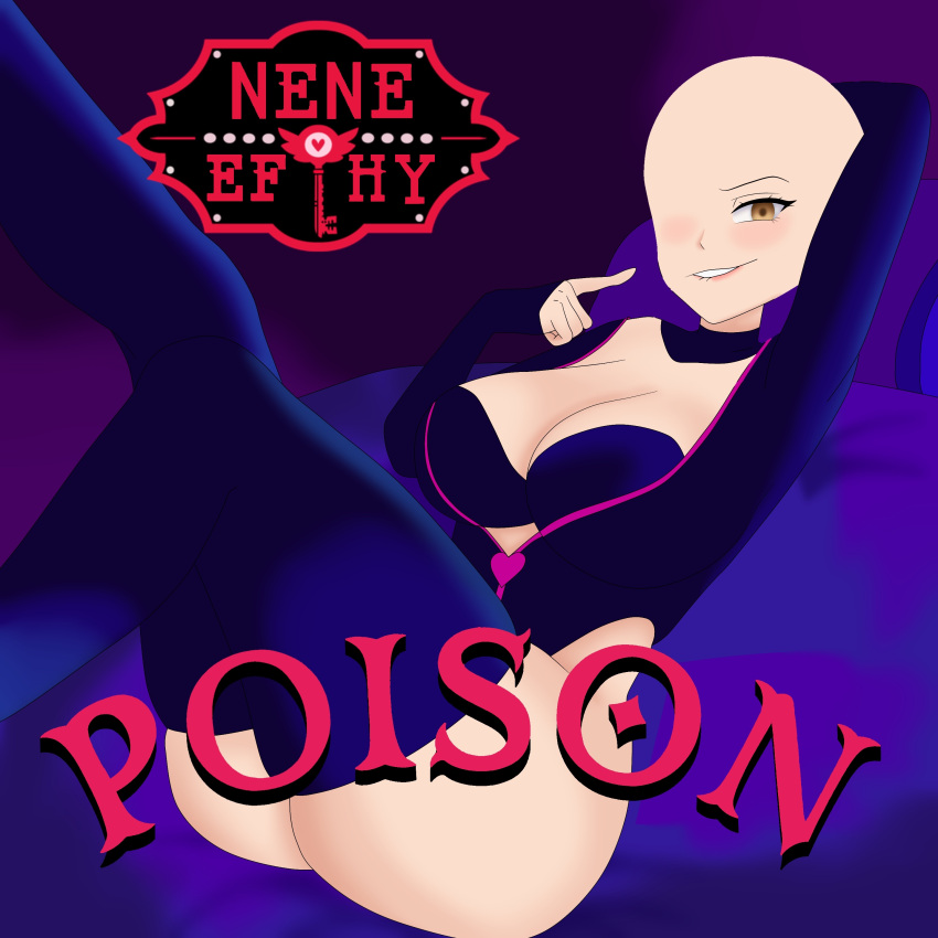 big_breasts fanart nenefthivt poison rose_hair vtuber