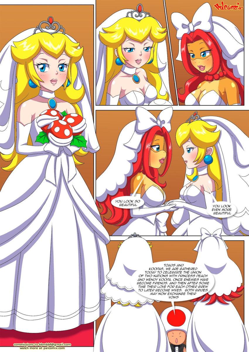 Xbooru - bbmbbf comic nintendo palcomix peach x wendy 3 princess peach ...