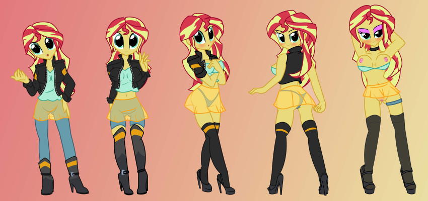 Xbooru - breasts clothes hair my little pony pyruvate sunset shimmer ...